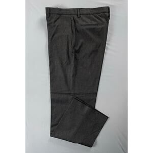 Calvin Klein Flat Front Microfiber Dress Pants, Slacks. Heather Gray, 33X31. EUC